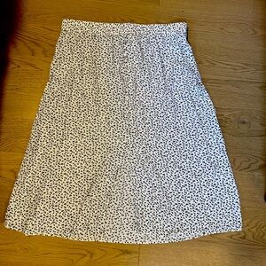 Loft b&w midi skirt